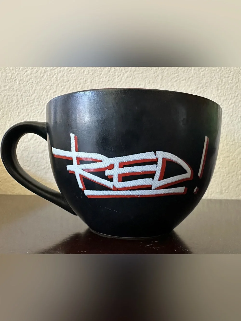 M&M'S Red Character Black Ceramic Mug